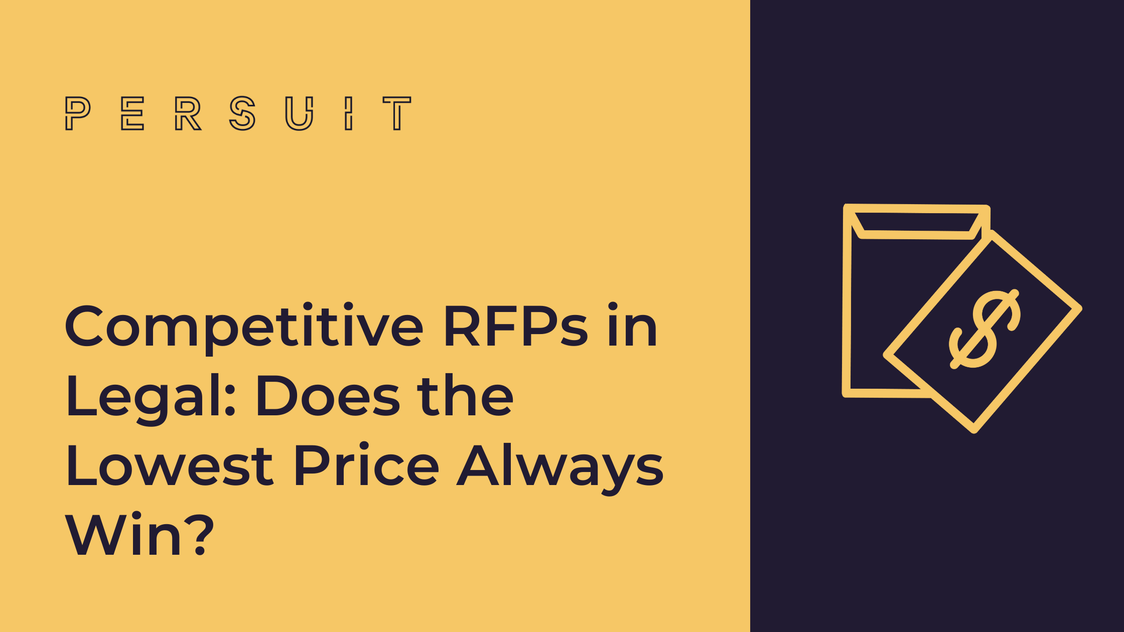 Competitive RFPs in Legal: Does the Lowest Price Always Win?